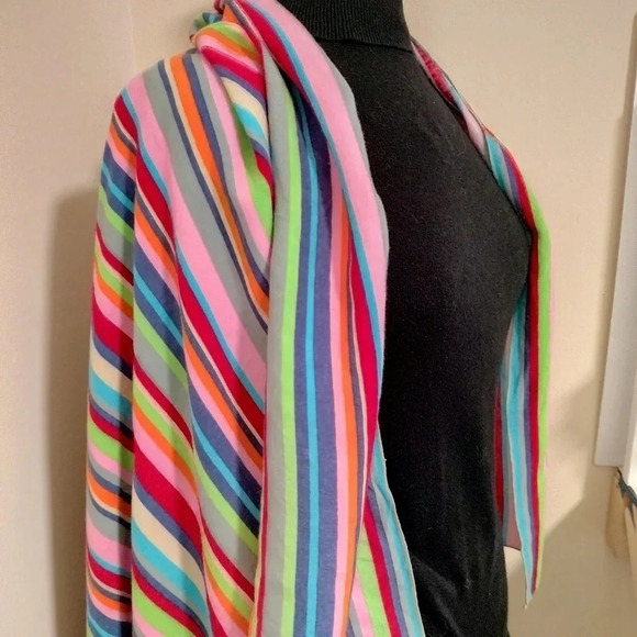 Southern Plus Multiple Colored Striped Wrap Swimsuit Cover Up Multifunctional - Picture 4 of 6
